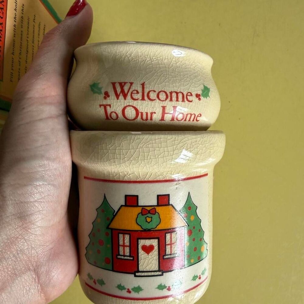 Vintage Ceramic Holiday Potpourri Simmer Pot